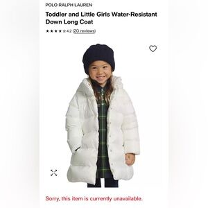 Polo Ralph Lauren toddler long coat 2T